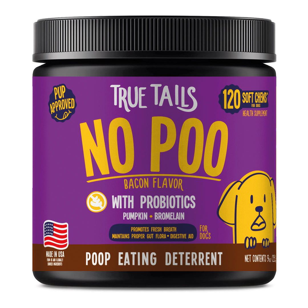 True Tails No Poo Poop Eating Deterrent With Probiotics For Dogs